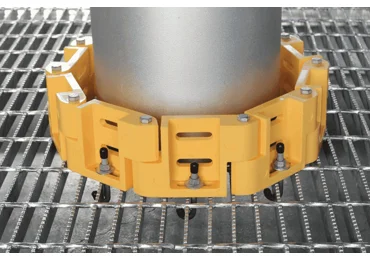 Modulární okopová deska Toeboard  T5, žlutá, 165×102 mm, 10 ks v balení