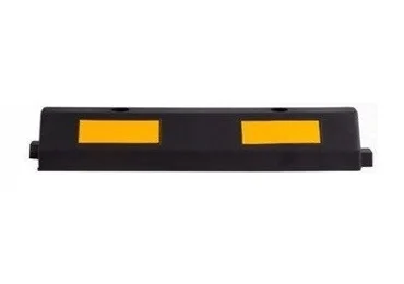 Modulární parkovací doraz pro automobily s reflexními pruhy, průběžný díl – 610×145×120 mm, černo-žlutá
