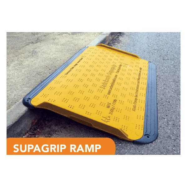 Nájezdová rampa – 1280×760×110 mm, žlutá