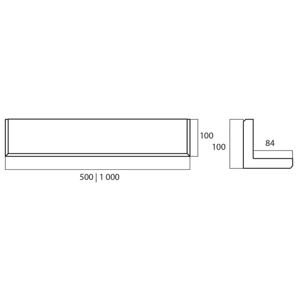 Nárazník CornerProtec Premium – délka 1000 mm