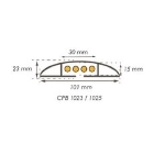 Nášlapná, pochozí ochrana kabelů, flexi PVC – 5000×101×23 mm