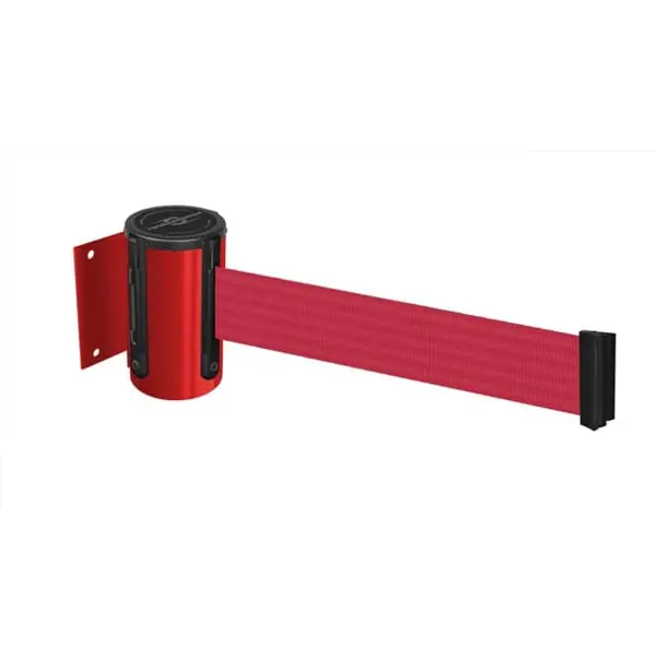 Nástěnná kazeta Heavy Duty, červená – červené pásmo 3,65 m