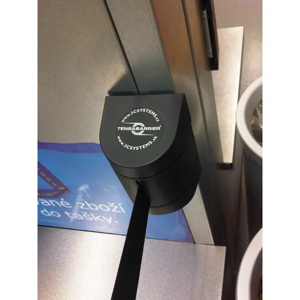 Nástěnná kazeta MAXI, černá – pásmo 7,7 m, žluto-černé šrafování