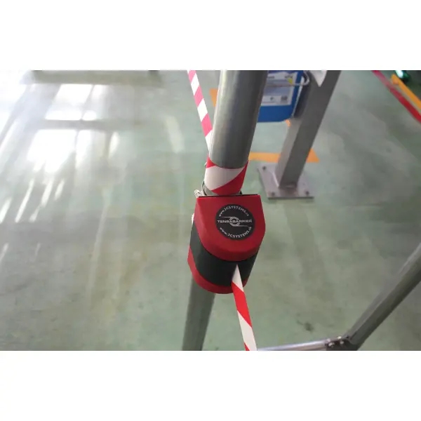 Nástěnná kazeta MAXI, červeno-černá – červeno-bílé pásmo 7,7 m