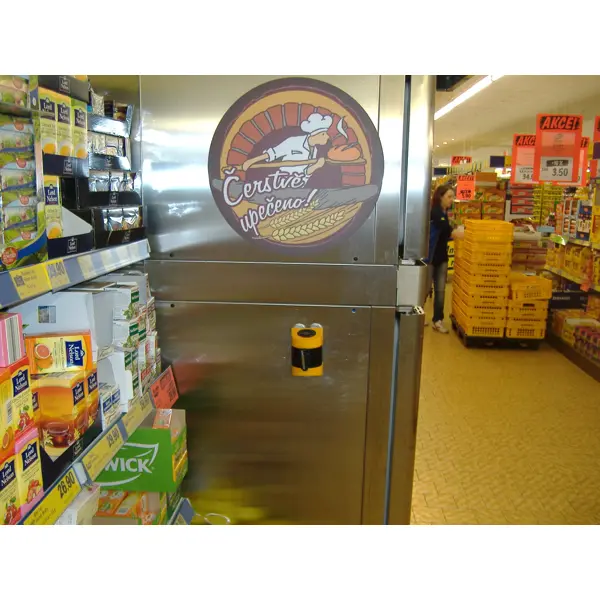 Nástěnná kazeta MAXI, žluto-černá – žluto-černé pásmo 7,7 m (magnetický úchyt / magnetická koncovka)