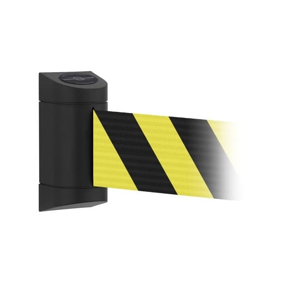 Nástěnná kazeta MIDI Plus, černá – žluto-černé pásmo 2 m (š. 150 mm)