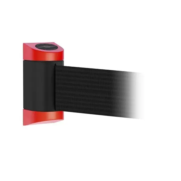 Nástěnná kazeta MIDI Plus, červeno-černá – černé pásmo 2 m (š. 150 mm)