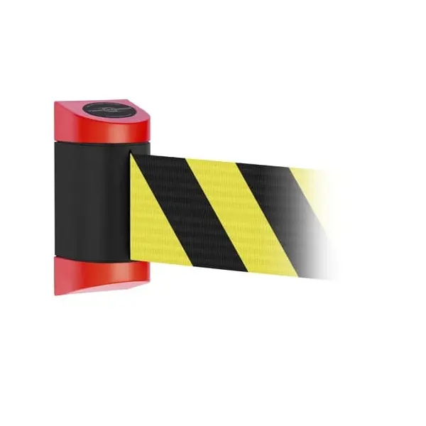 Nástěnná kazeta MIDI Plus, červeno-černá – žluto-černé pásmo 2 m (š. 150 mm)