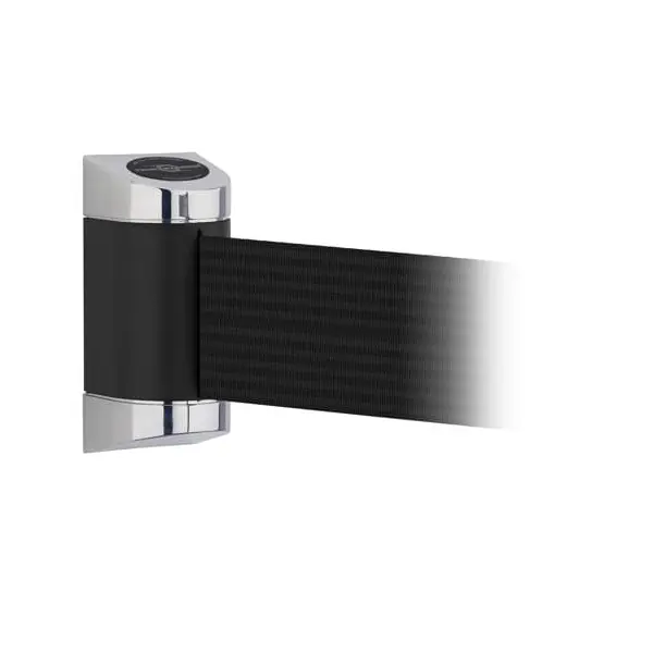 Nástěnná kazeta MIDI Plus, chromovaný kryt – černé pásmo 2 m (š. 150 mm)