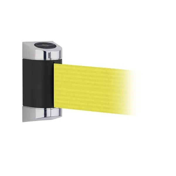 Nástěnná kazeta MIDI Plus, chromovaný kryt – žluté pásmo 2 m (š. 150 mm)