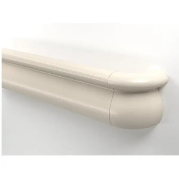 Nástěnné madlo Handrail 1000 – PVC, barva standard dle vzorníku, 110 mm × 3,66 m, včetně 7 nástěnných konzol