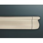 Nástěnné madlo Handrail 1000 – PVC, barva standard dle vzorníku, 110 mm × 3,66 m, včetně 7 nástěnných konzol