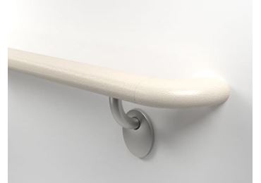 Nástěnné madlo Handrail 2000 – PVC, barva standard dle vzorníku, 32 mm × 3,66 m, včetně 7 nástěnných konzol