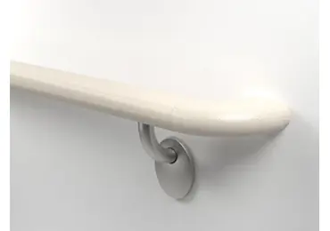 Nástěnné madlo Handrail 2000 – PVC, barva standard dle vzorníku, 32 mm × 3,66 m, včetně 7 nástěnných konzol