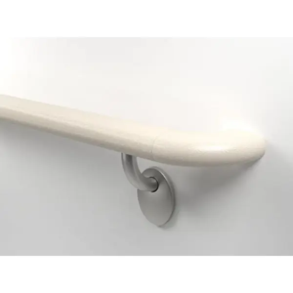 Nástěnné madlo Handrail 2000 – PVC, barva standard dle vzorníku, 32 mm × 3,66 m, včetně 7 nástěnných konzol