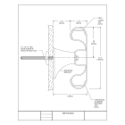 Nástěnné madlo Handrail 800 – PVC, barva standard dle vzorníku, 140 mm × 3,66 m, včetně 7 nástěnných konzol