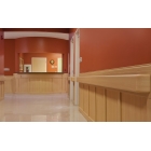 Nástěnné madlo Handrail 800 – PVC, barva standard dle vzorníku, 140 mm × 3,66 m, včetně 7 nástěnných konzol