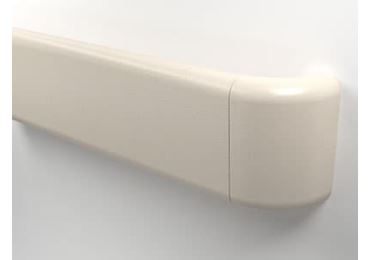 Nástěnné madlo Handrail 800 – PVC, barva standard dle vzorníku, 140 mm × 3,66 m, včetně 7 nástěnných konzol Nástěnné madlo Handrail 800 – PVC, barva standard dle vzorníku, 140 mm × 3,66 m, včetně 7 nástěnných konzol