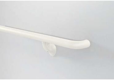 Nástěnné madlo Handrail 910 – PVC, barva standard dle vzorníku, 35 mm × 3,66 m, včetně 7 nástěnných konzol Nástěnné madlo Handrail 910 – PVC, barva standard dle vzorníku, 35 mm × 3,66 m, včetně 7 nástěnných konzol