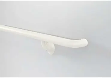 Nástěnné madlo Handrail 910 – PVC, barva standard dle vzorníku, 35 mm × 3,66 m, včetně 7 nástěnných konzol