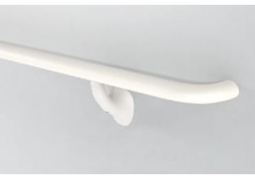 Nástěnné madlo Handrail 920 – PVC, barva standard dle vzorníku, 38 mm × 3,66 m, včetně 7 nástěnných konzol Nástěnné madlo Handrail 920 – PVC, barva standard dle vzorníku, 38 mm × 3,66 m, včetně 7 nástěnných konzol