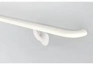 Nástěnné madlo Handrail 920 – PVC, barva standard dle vzorníku, 38 mm × 3,66 m, včetně 7 nástěnných konzol