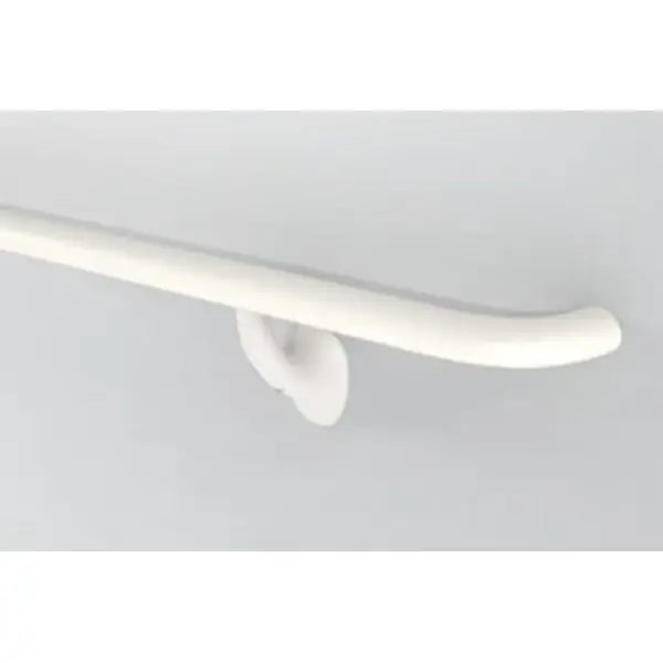 Nástěnné madlo Handrail 920 – PVC, barva standard dle vzorníku, 38 mm × 3,66 m, včetně 7 nástěnných konzol