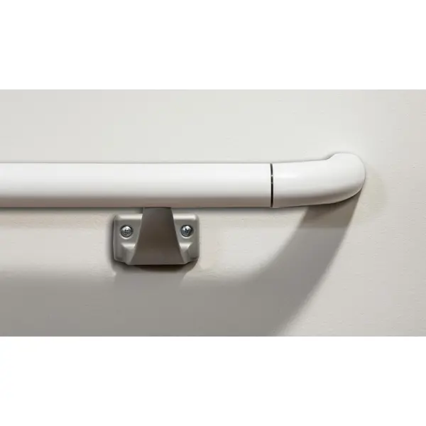 Nástěnné madlo Handrail 940 – PVC, barva standard dle vzorníku, 40 mm × 3,66 m, včetně 7 nástěnných konzol