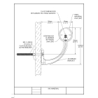Nástěnné madlo Handrail 940 – PVC, barva standard dle vzorníku, 40 mm × 3,66 m, včetně 7 nástěnných konzol