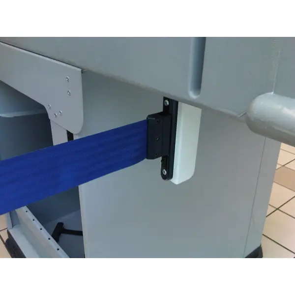 Nástenný klip Wall clip  –  medzikus pre napojenie pásma Tensabarrier