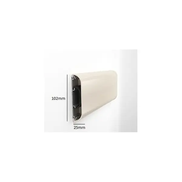 Nástěnný nárazník, nástěnné svodidlo Wall Guard 1400 – PVC, barva standard dle vzorníku, 102 mm × 3,66 m