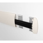 Nástěnný nárazník, nástěnné svodidlo Wall Guard 1500 – PVC, barva standard dle vzorníku, 127 mm × 3,66 m