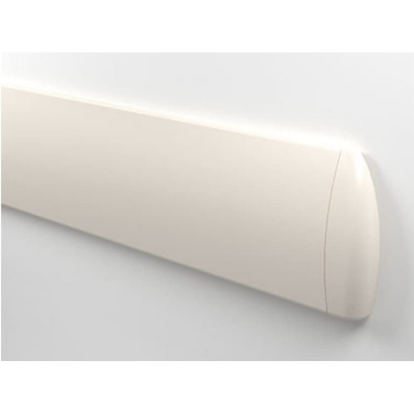 Nástěnný nárazník, nástěnné svodidlo Wall Guard 1500 – PVC, barva standard dle vzorníku, 127 mm × 3,66 m