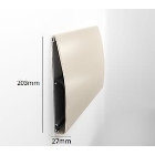 Nástěnný nárazník, nástěnné svodidlo Wall Guard 1800 – PVC, barva standard dle vzorníku, 203 mm × 3,66 m