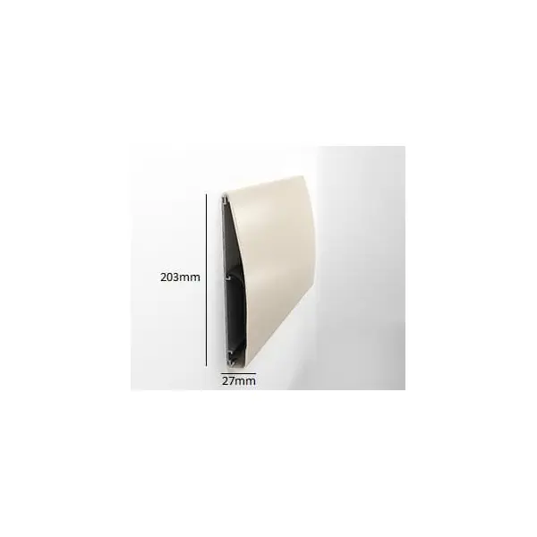 Nástěnný nárazník, nástěnné svodidlo Wall Guard 1800 – PVC, barva standard dle vzorníku, 203 mm × 3,66 m