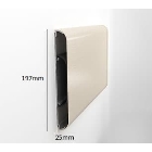 Nástěnný nárazník, nástěnné svodidlo Wall Guard 700 – PVC-u, barva standard dle vzorníku, 197 mm × 3,66 m