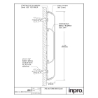 Nástěnný nárazník, nástěnné svodidlo Wall Guard 700 – PVC-u, barva standard dle vzorníku, 197 mm × 3,66 m
