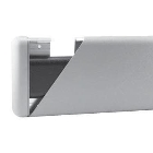 Nástěnný nárazník, nástěnné svodidlo Wall Guard 700 – PVC-u, barva standard dle vzorníku, 197 mm × 3,66 m