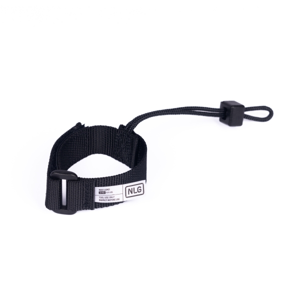 NLG Lanyard na zápěstí pro nářadí s nastavitelným obvodem 140-210 mm a nosností 3 kg – nylon, černá