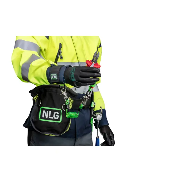 NLG Lanyard na zápěstí pro nářadí s nastavitelným obvodem 140-210 mm – nylon, zeleno-černá