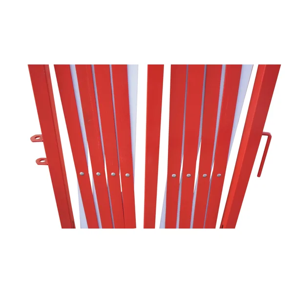 Nůžková roztahovací zábrana Standard, max. délka 4000 mm, červeno-bílá