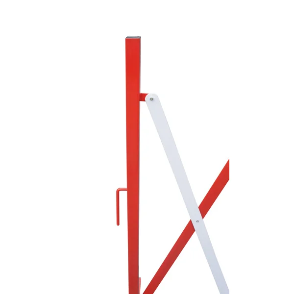 Nůžková roztahovací zábrana Standard, max. délka 4000 mm, červeno-bílá