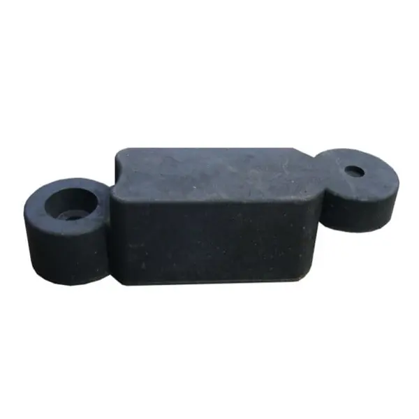 Obrubník z recyklované pryže Twist – černá, 580 mm