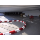 Obrubník z recyklované pryže Twist – červená, 580 mm