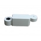Obrubník z recyklované pryže Twist – žlutá, 580 mm