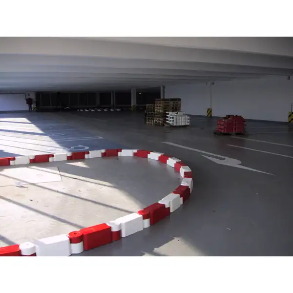 Obrubník z recyklované pryže Twist – žlutá, 580 mm