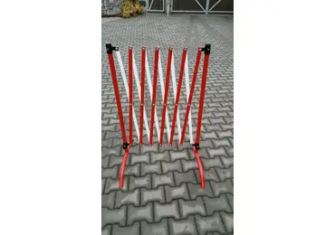 Ocelová nůžková roztahovací skládací zábrana SAVE MAX – max. délka 4000 mm