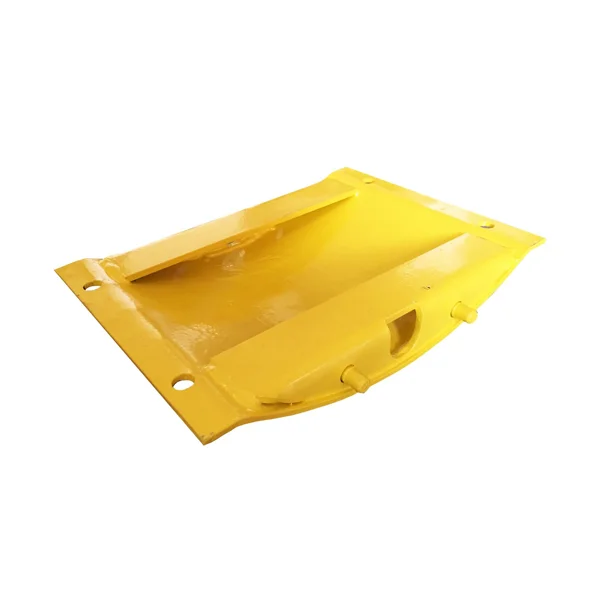 Ocelový retardér – kabelový přejezd 25 km/h, 40 t – 250×360×50 mm, žlutá