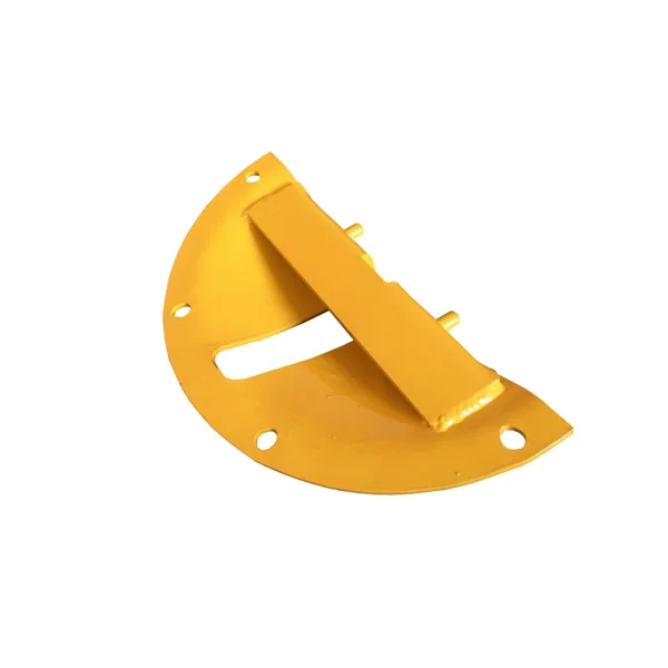 Ocelový retardér – kabelový přejezd 25 km/h, 40 t, sada 2 ks, koncový díl – 180×360×50 mm, žlutá