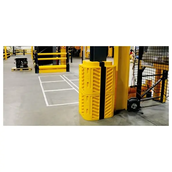 Ochrana sloupu A-SAFE Flexishield Column Guard – žlutá, v. 600 mm, 200×200 mm